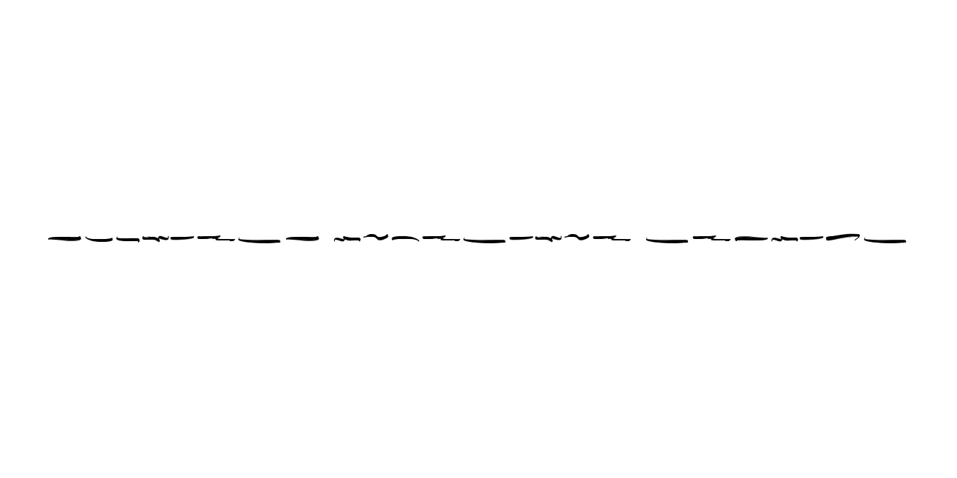 Spoilers Underline Regular Font Preview