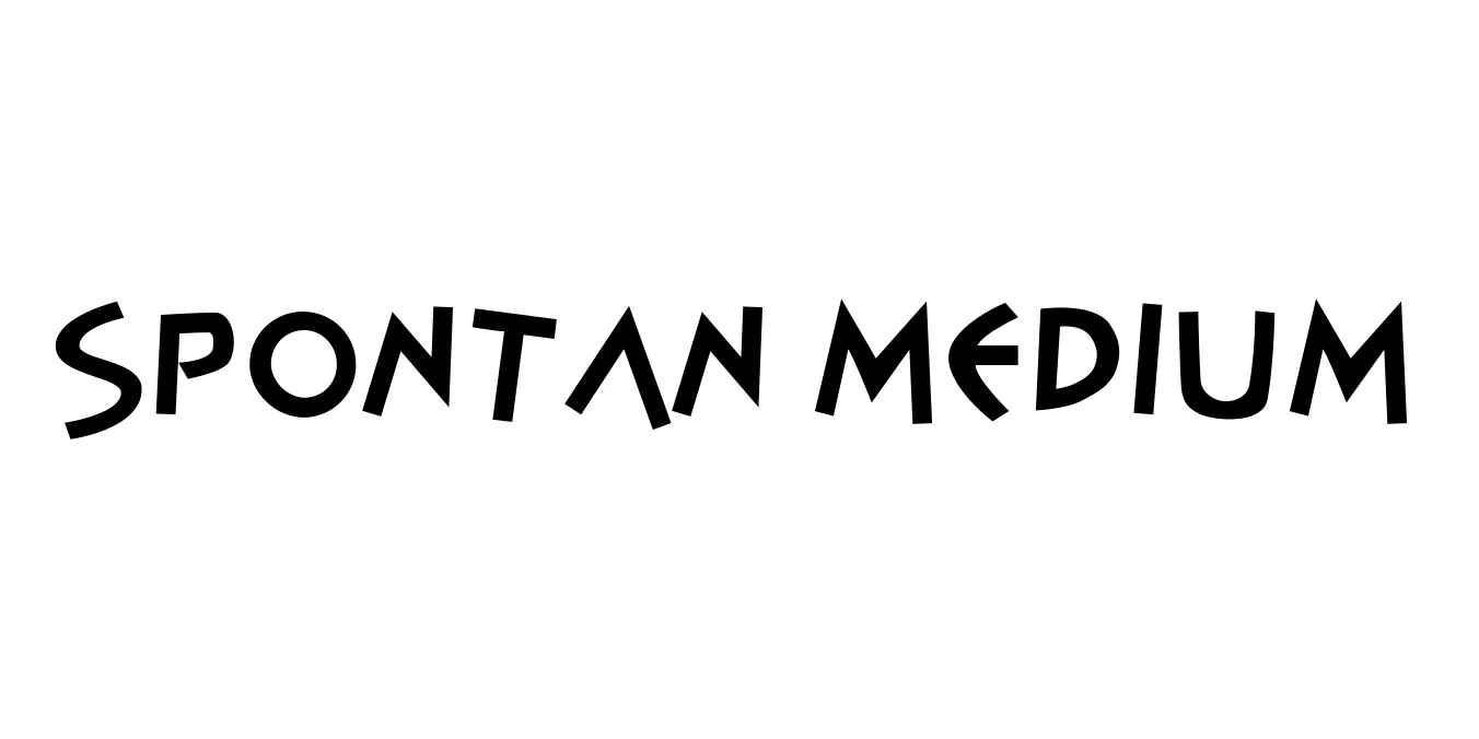 Spontan Medium Font Preview