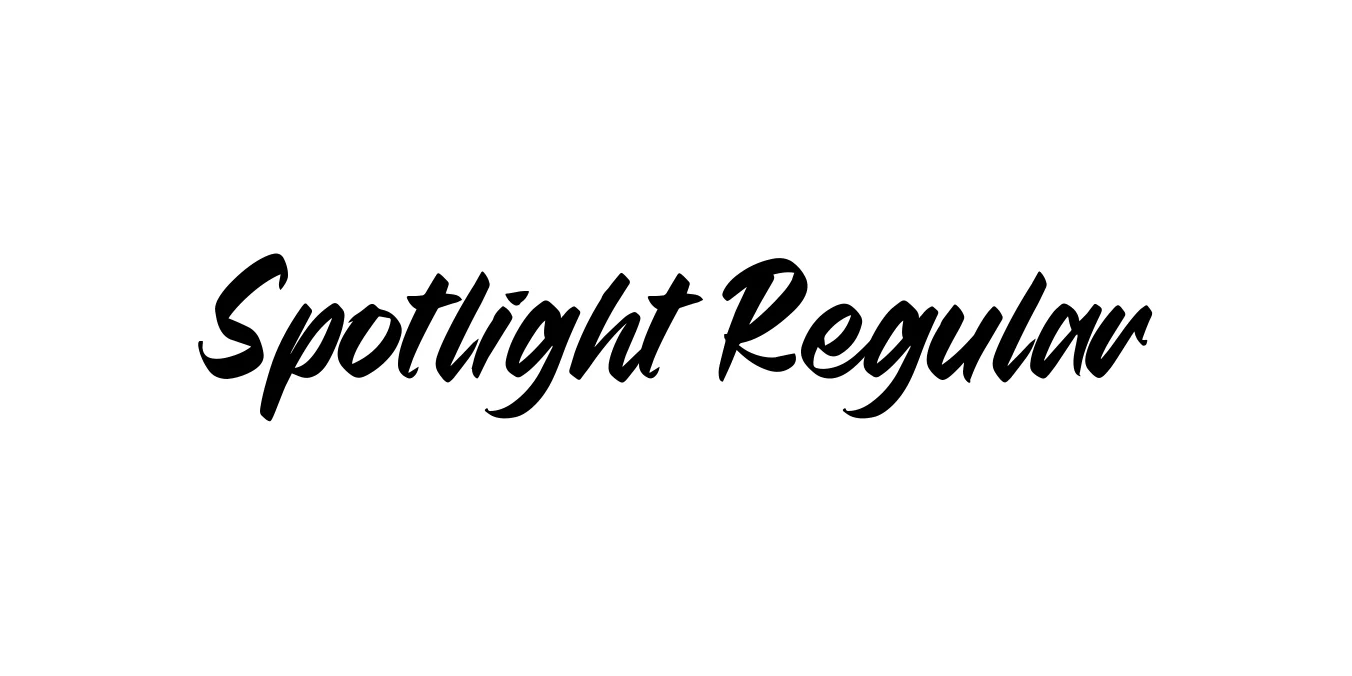 Spotlight Regular Font Preview