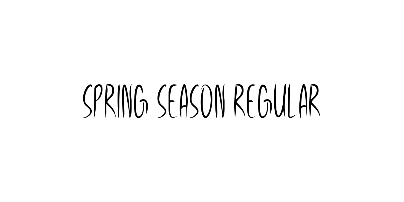 Spring Season Regular Font Preview