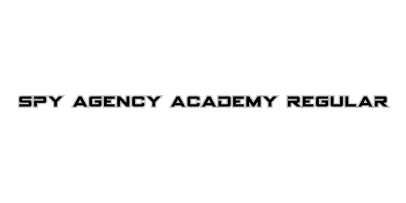 Spy Agency Academy Regular Font Preview