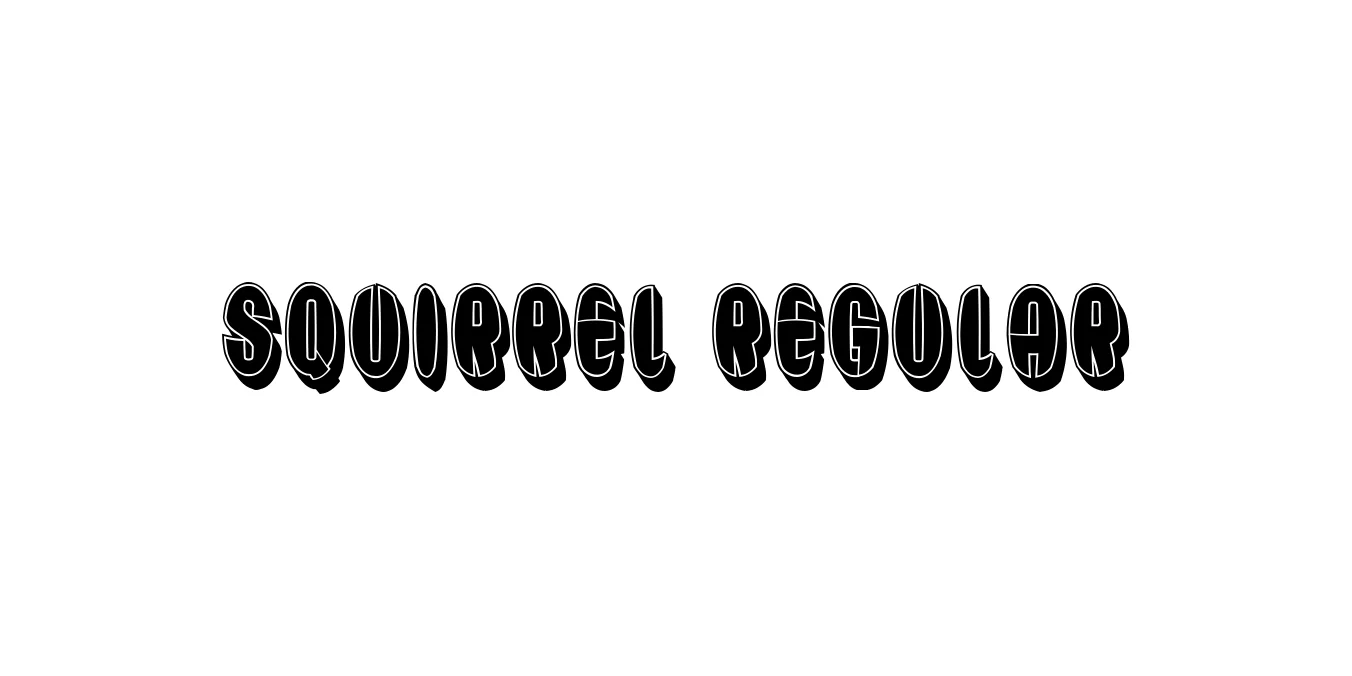 Squirrel Regular Font Preview