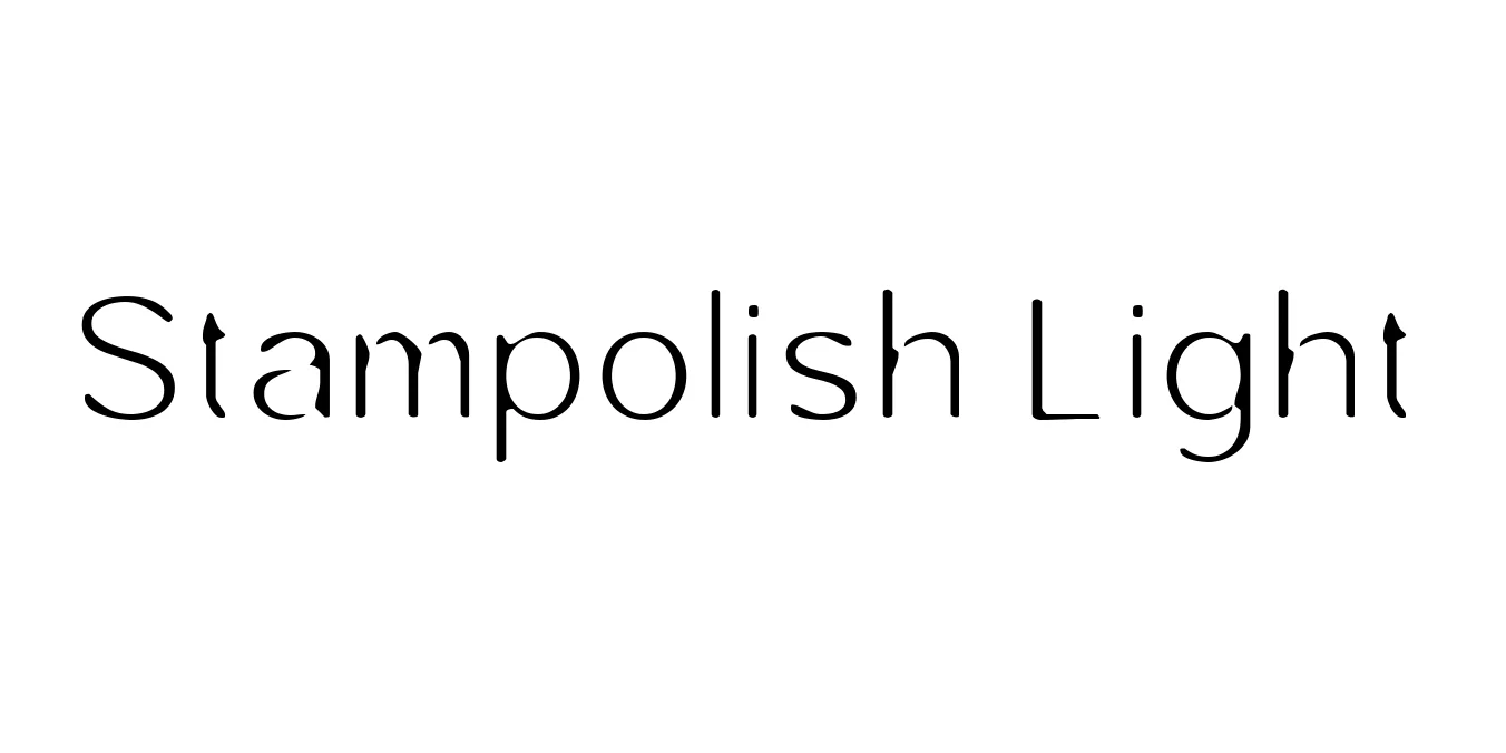 Stampolish Light Font Preview