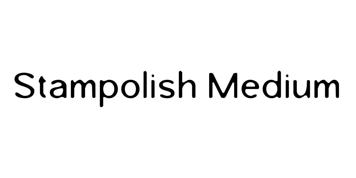 Stampolish Medium Font Preview