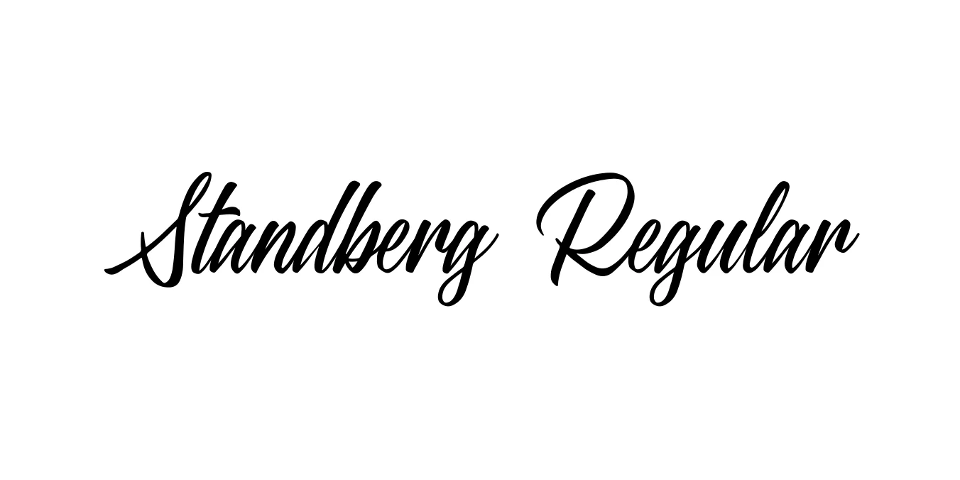 Standberg Regular Font Preview