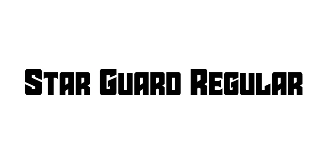 Star Guard Regular Font Preview
