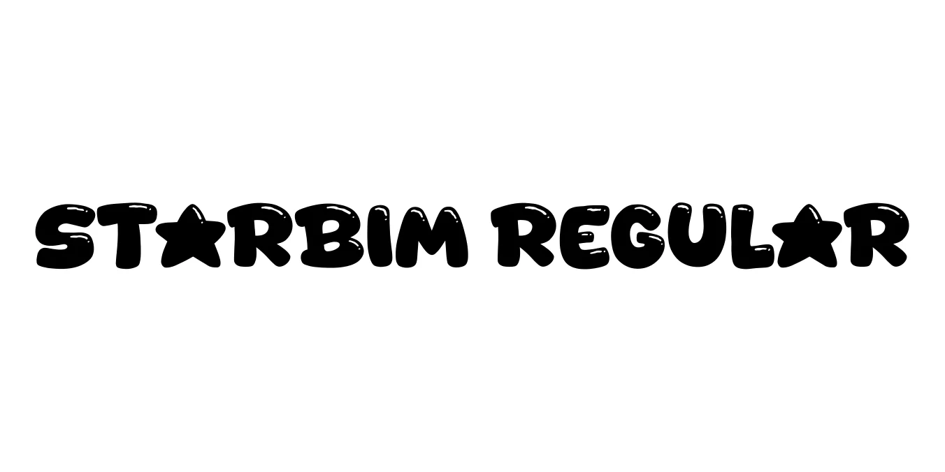 Starbim Regular Font Preview