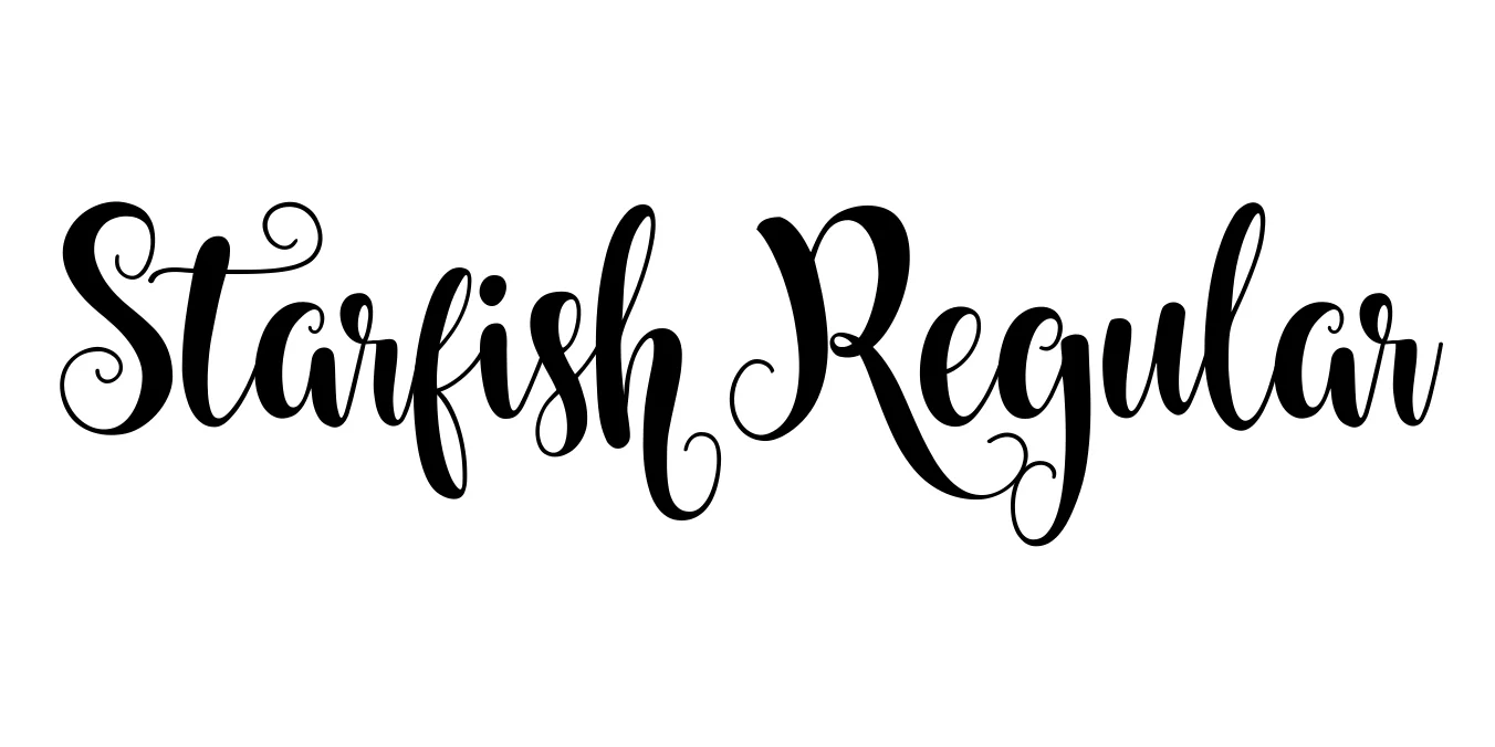 Starfish Regular Font Preview