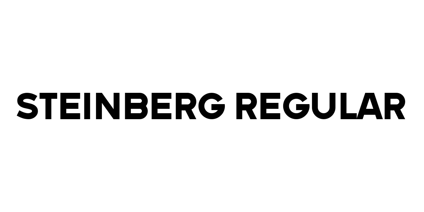 Steinberg Regular Font Preview