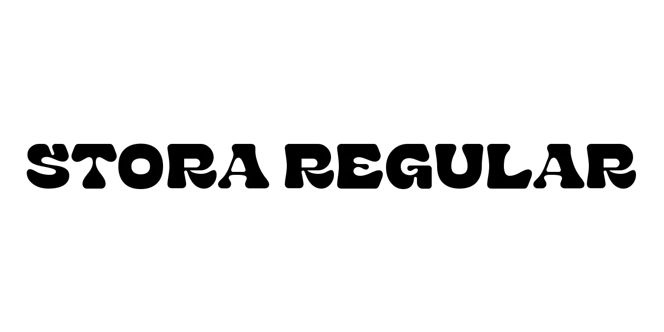 Stora Regular Font Preview