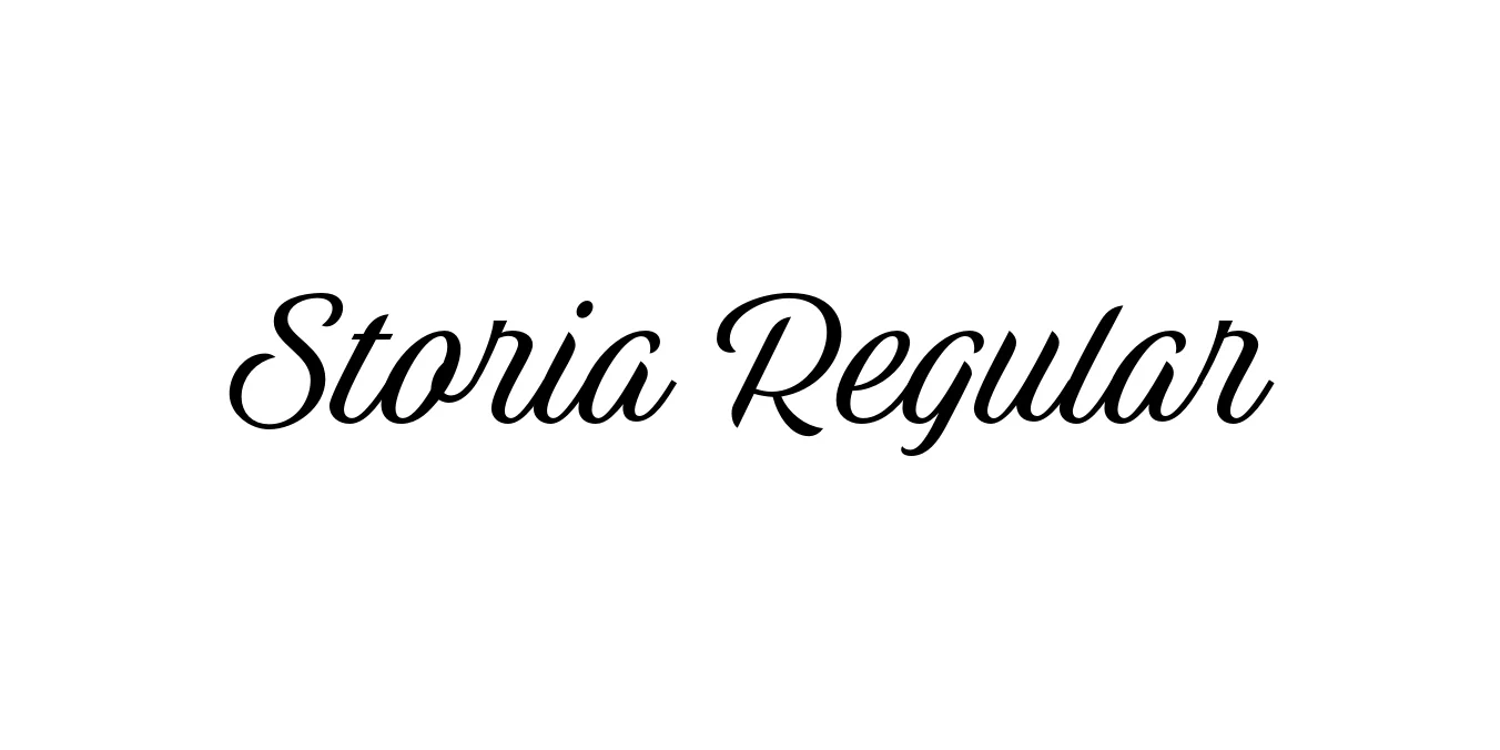 Storia Regular Font Preview