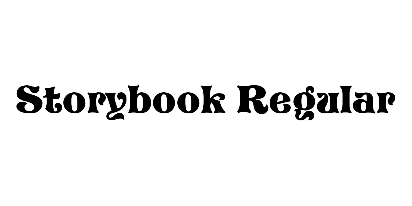 Storybook Regular Font Preview