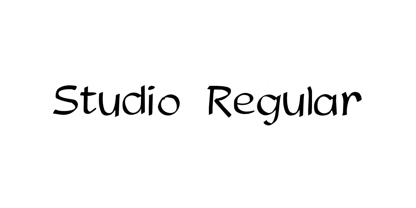 Studio Regular Font Preview