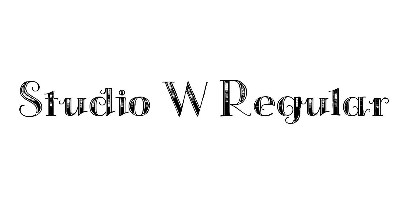Studio W Regular Font Preview