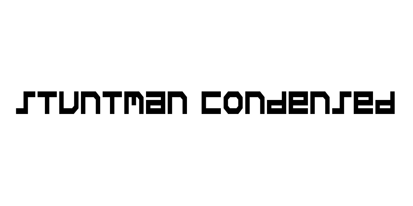 Stuntman Condensed Font Preview
