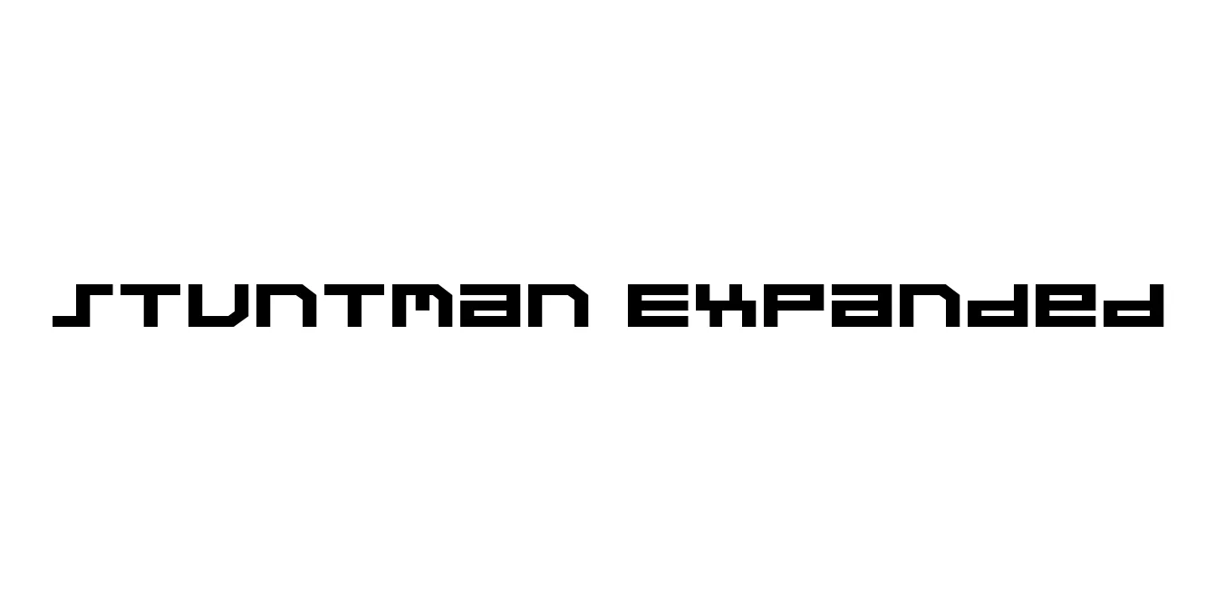 Stuntman Expanded Font Preview