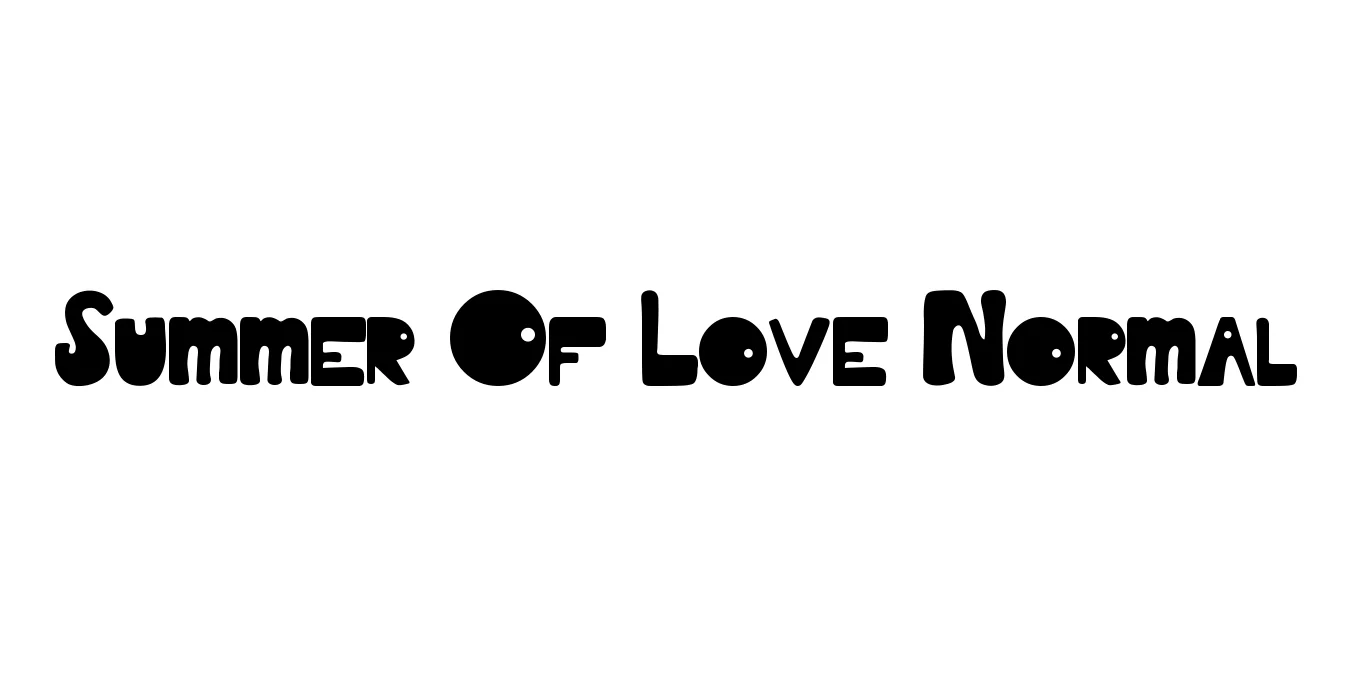 Summer Of Love Normal Font Preview