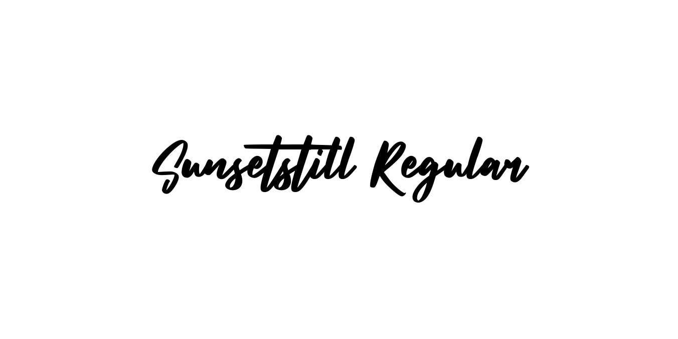 Sunsetstill Regular Font Preview