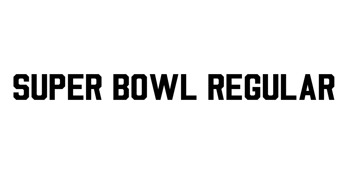 Super Bowl Regular Font Preview