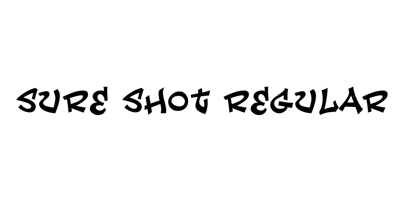 Sure Shot Regular Font Preview