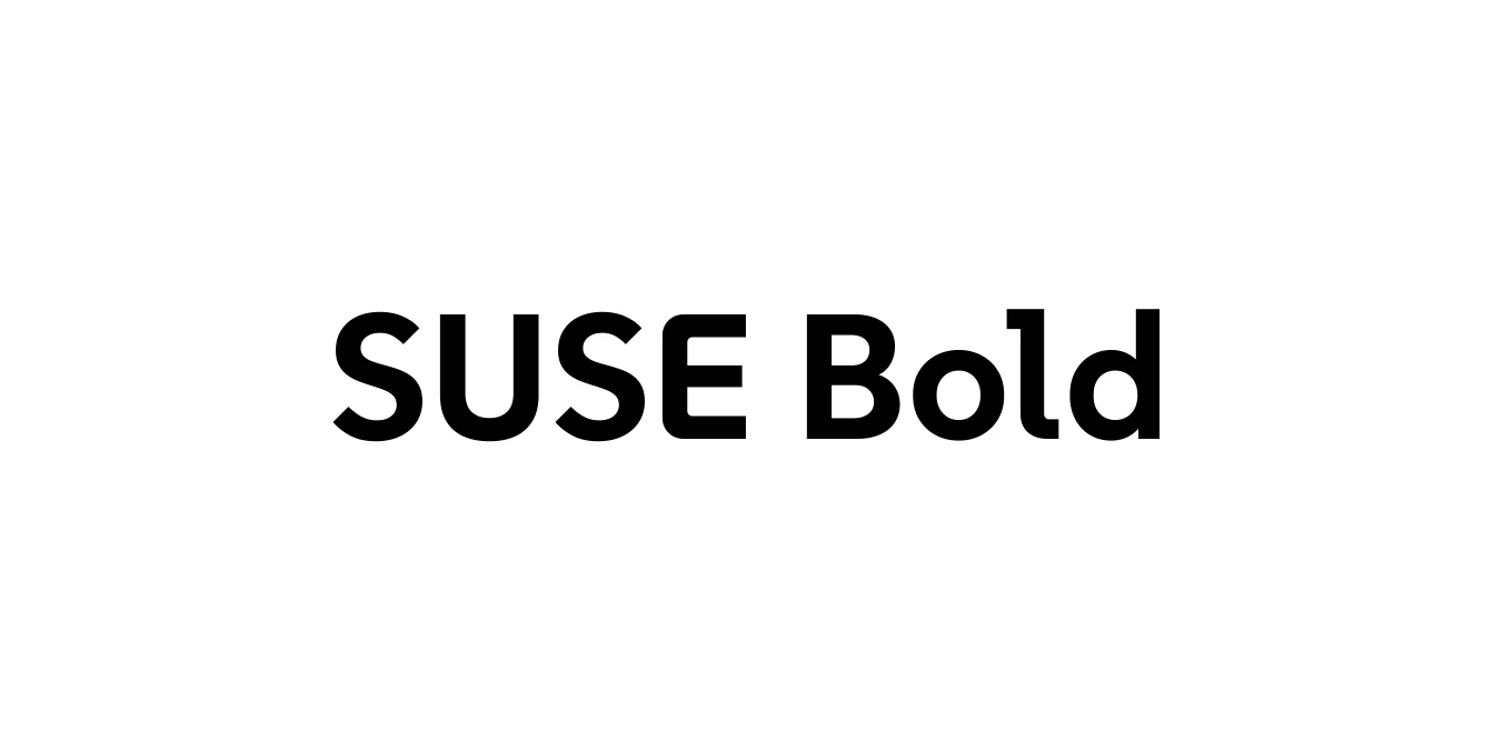 SUSE Bold Font Preview