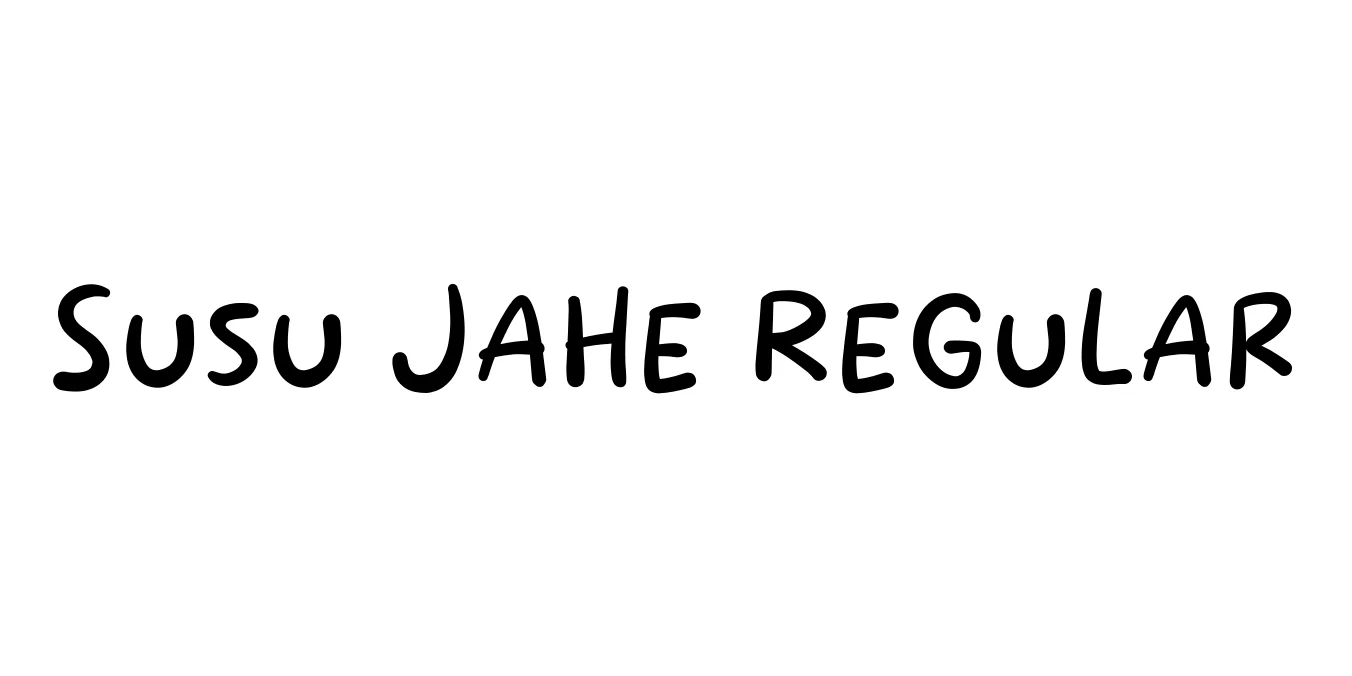 Susu Jahe Regular Font Preview