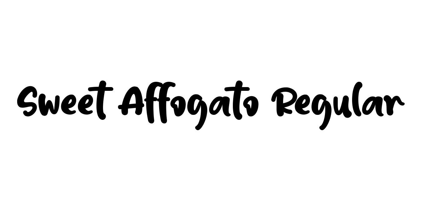 Sweet Affogato Regular Font Preview