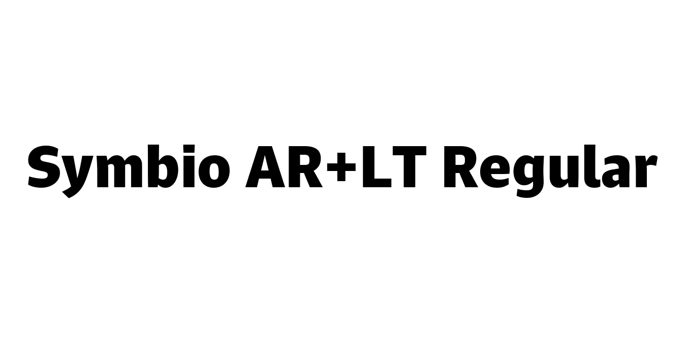 Symbio AR+LT Regular Font Preview