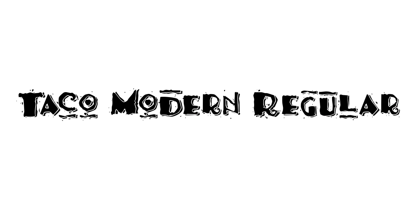 Taco Modern Regular Font Preview
