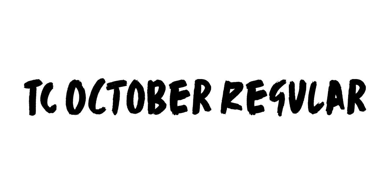 TC October Regular Font Preview