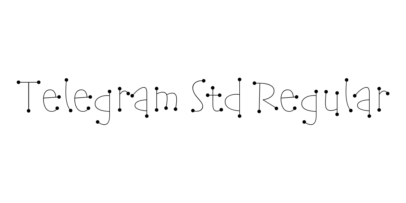 Telegram Std Regular Font Preview