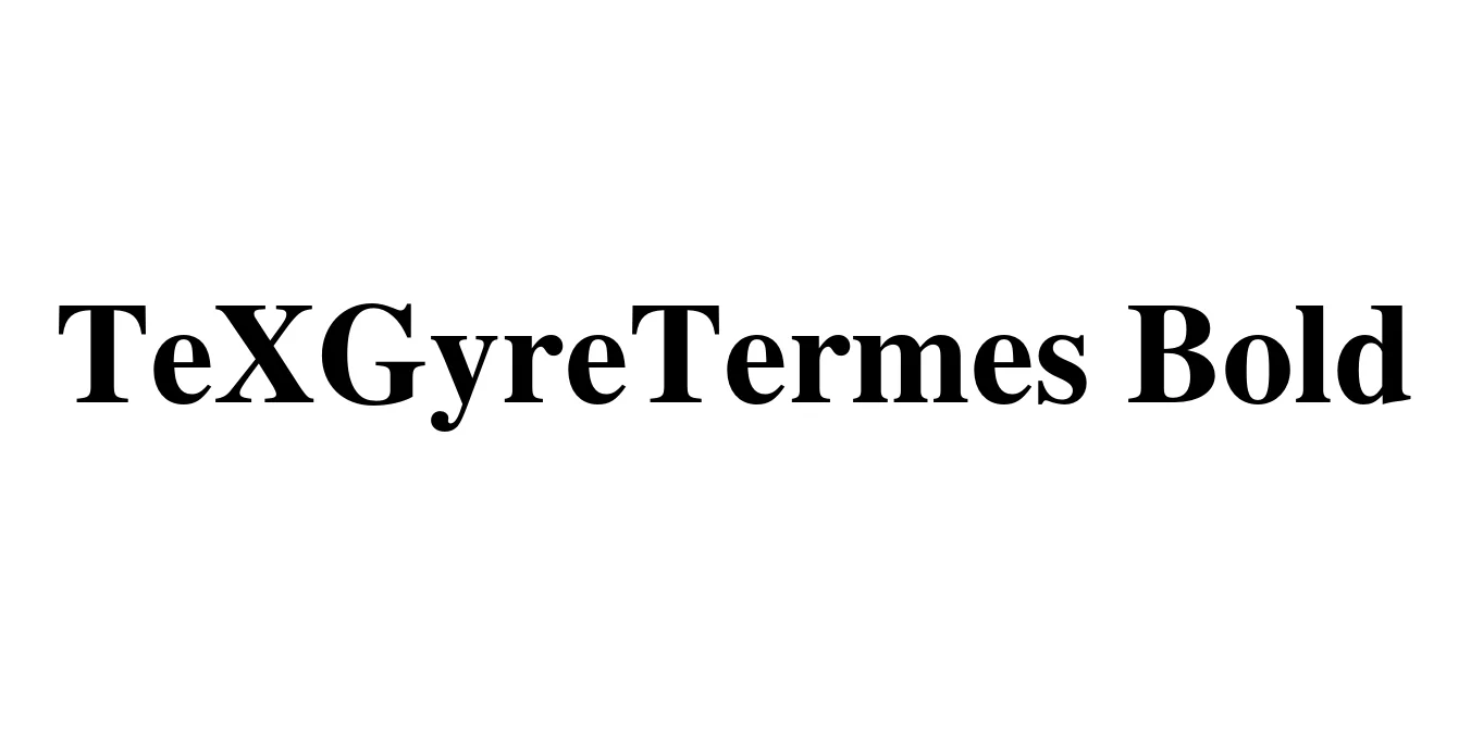 TeXGyreTermes Bold Font Preview
