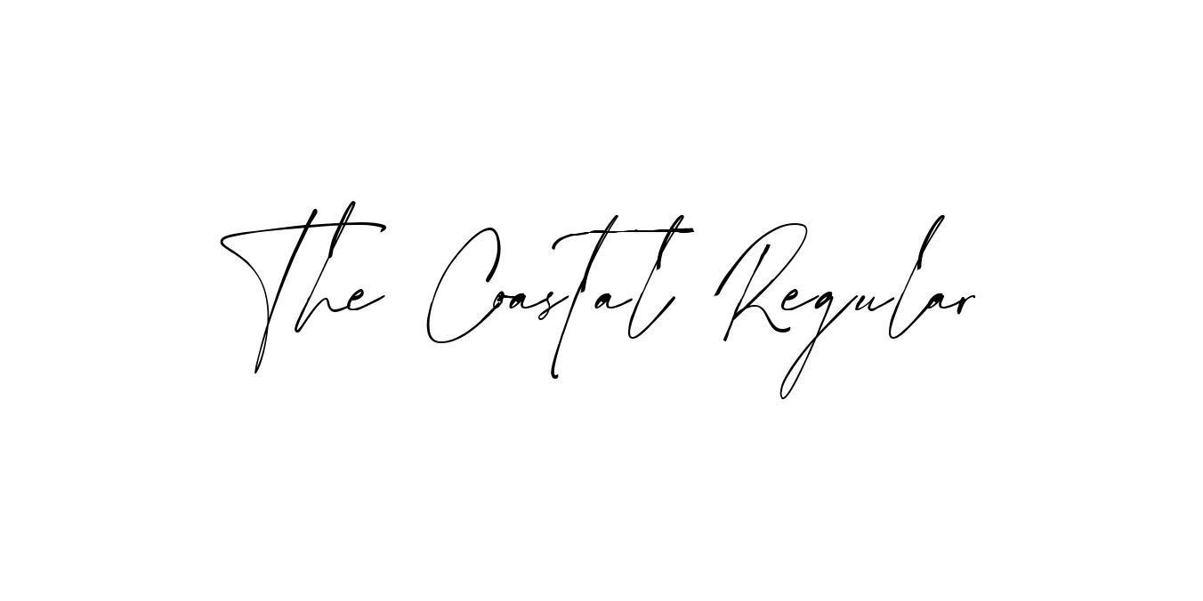 The Coastal Regular Font Preview