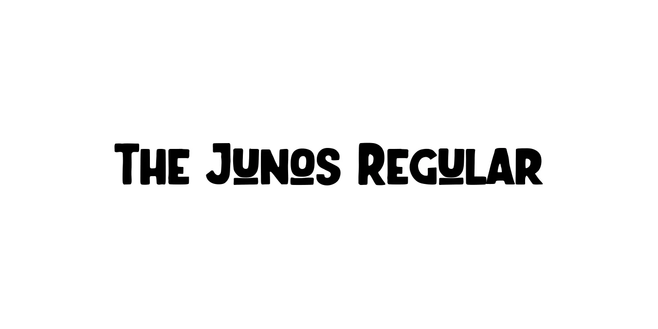The Junos Regular Font Preview