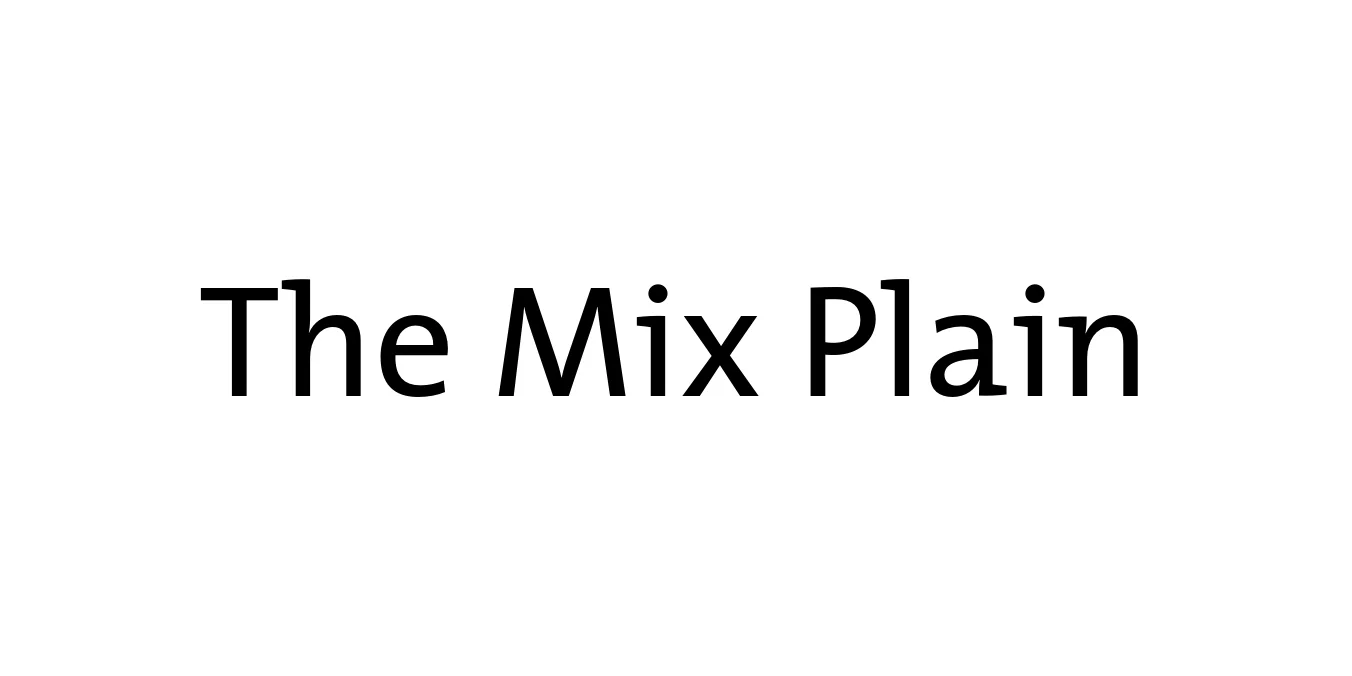 The Mix Plain Font Preview