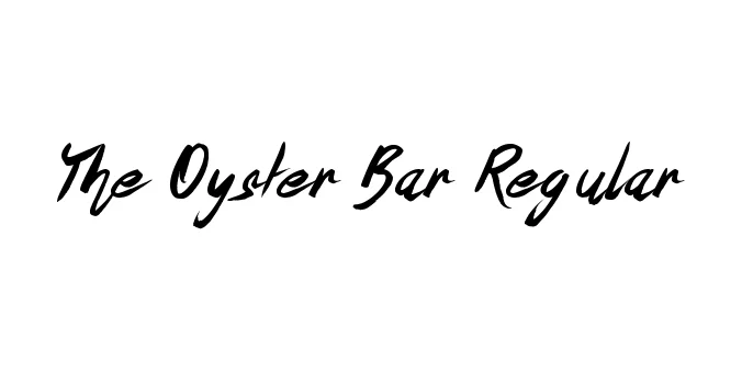 The Oyster Bar Regular Font Preview