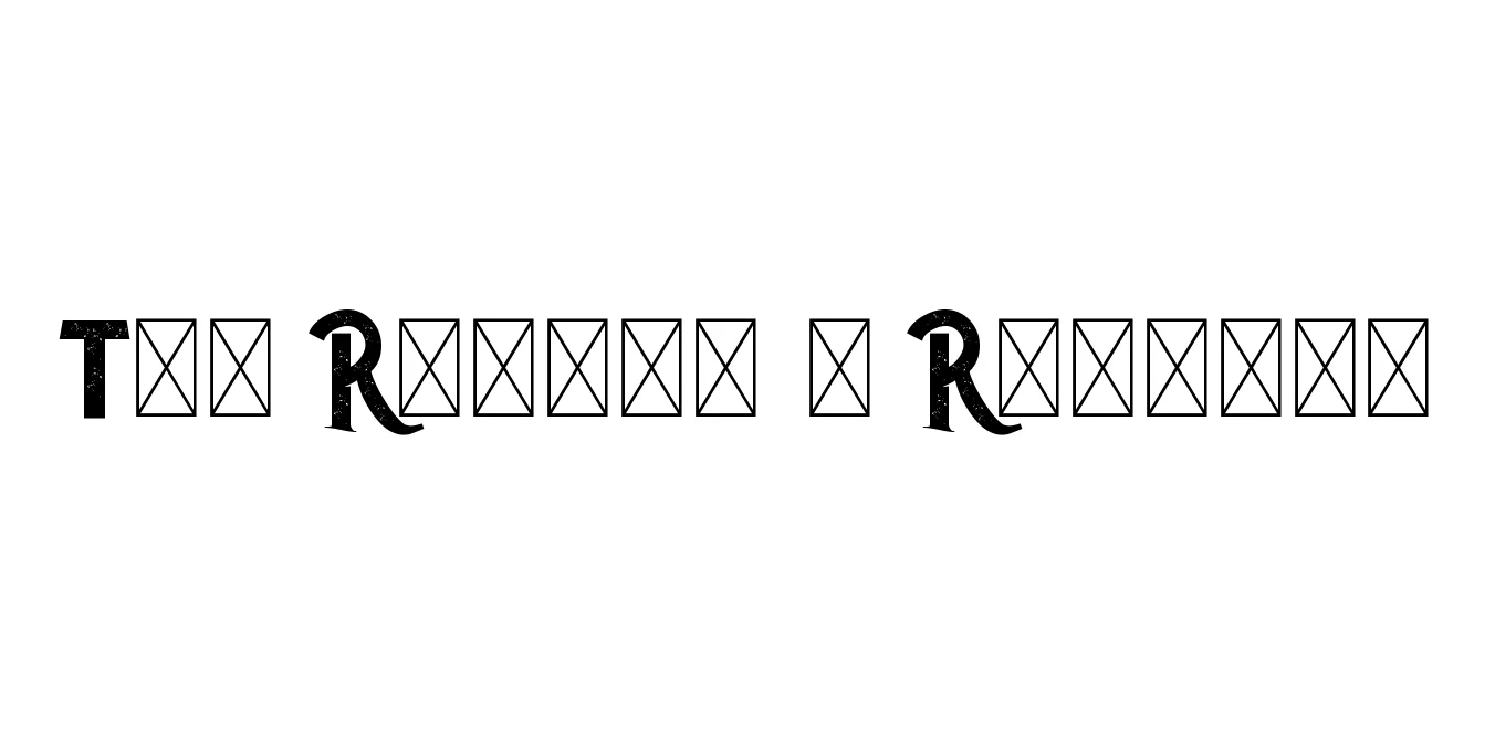 The Rustic - Regular Font Preview
