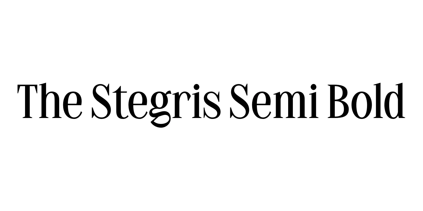 The Stegris Semi Bold Font Preview