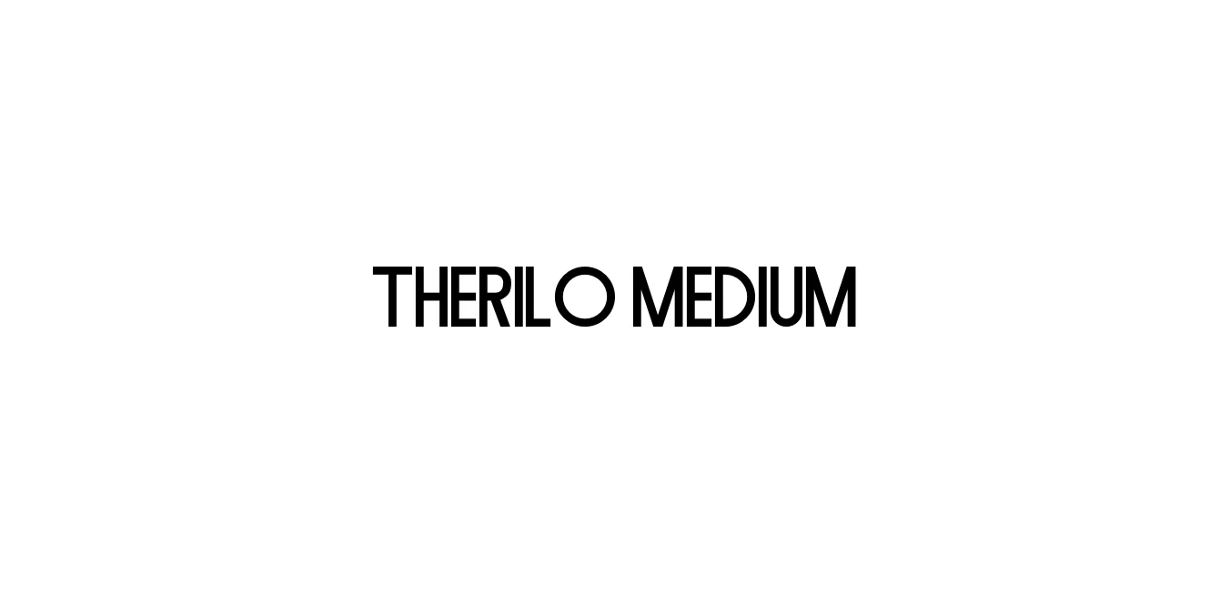 Therilo Medium Font Preview