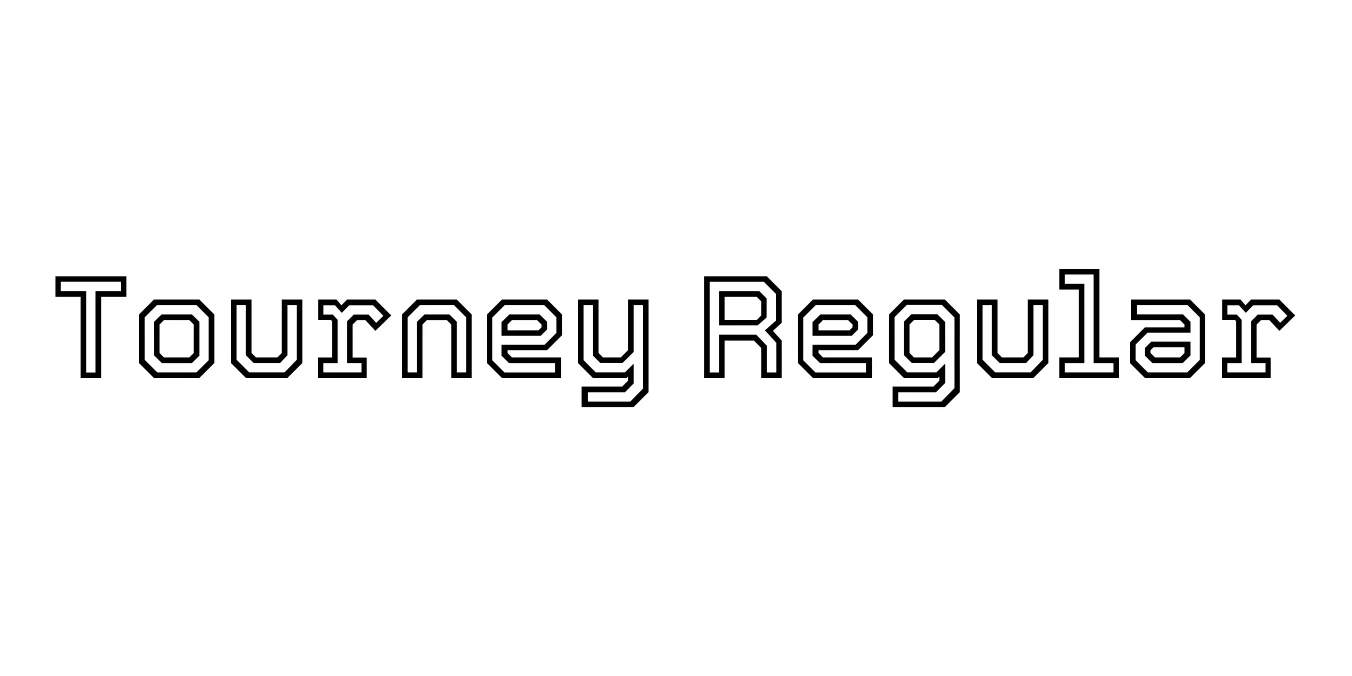 Tourney Regular Font Preview