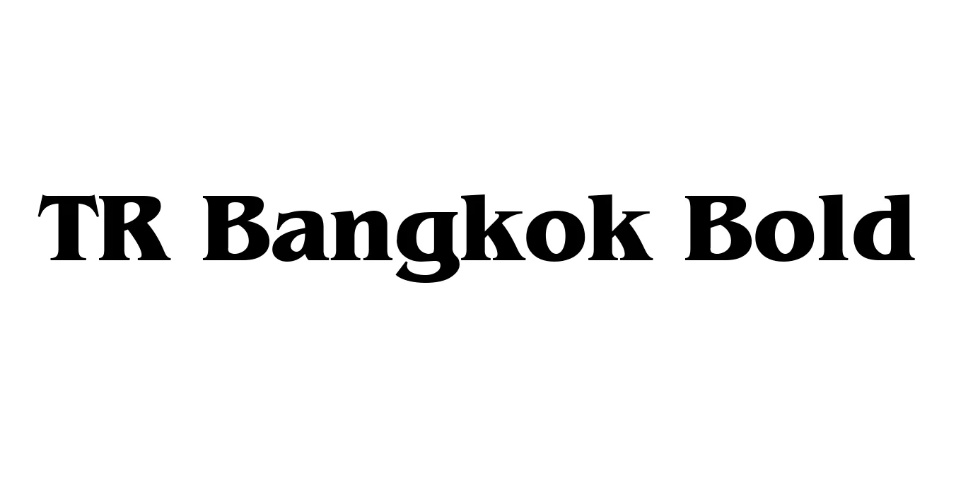 TR Bangkok Bold Font Preview