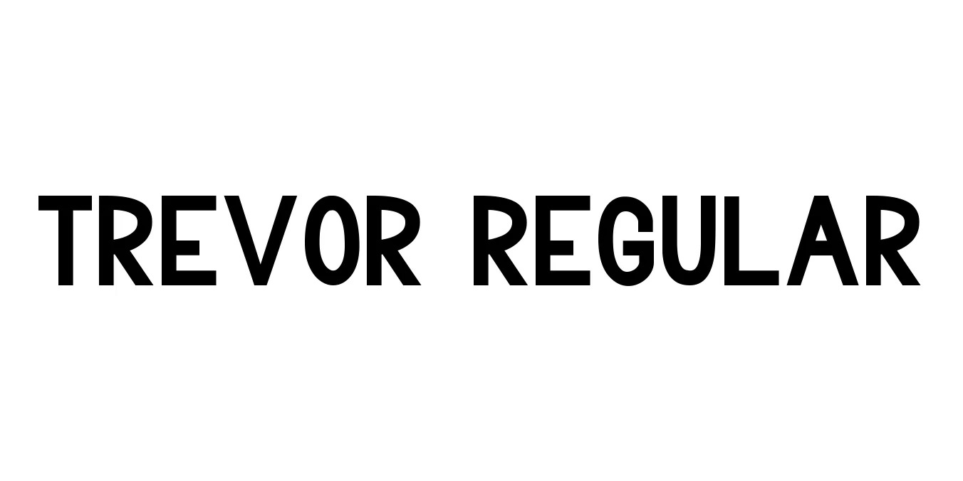 Trevor Regular Font Preview