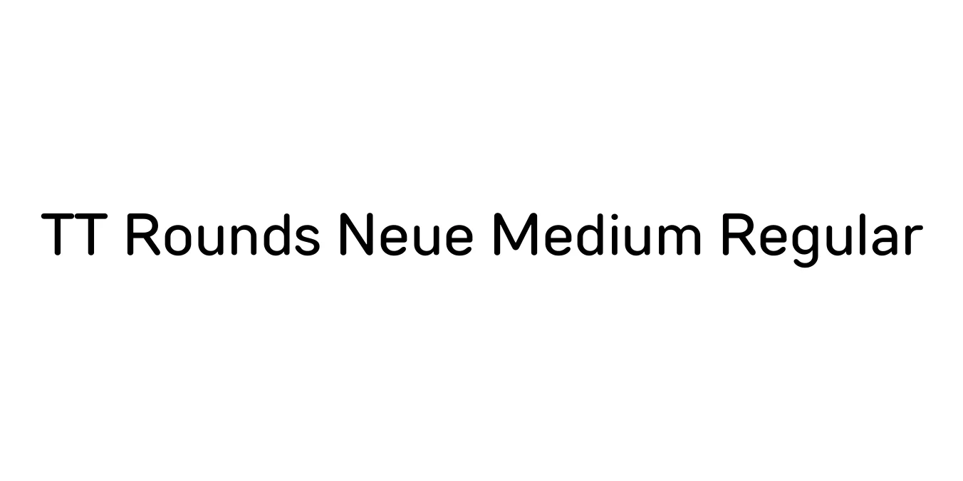TT Rounds Neue Medium Regular Font Preview