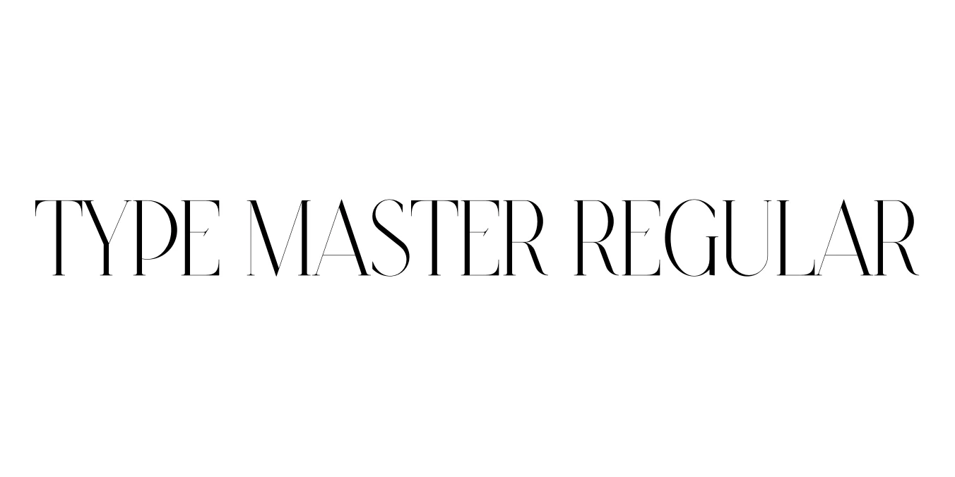 Type Master Regular Font Preview