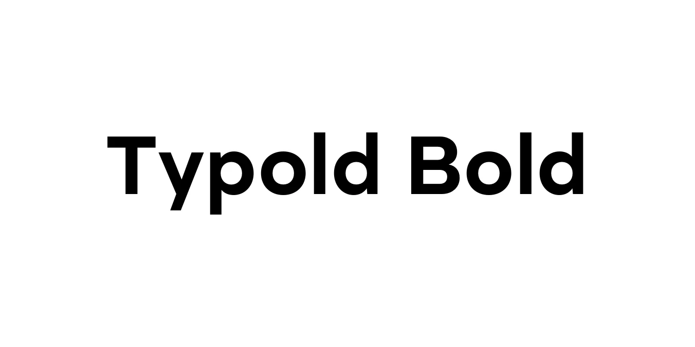 Typold Bold Font Preview