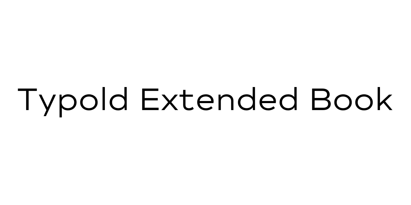 Typold Extended Book Font Preview