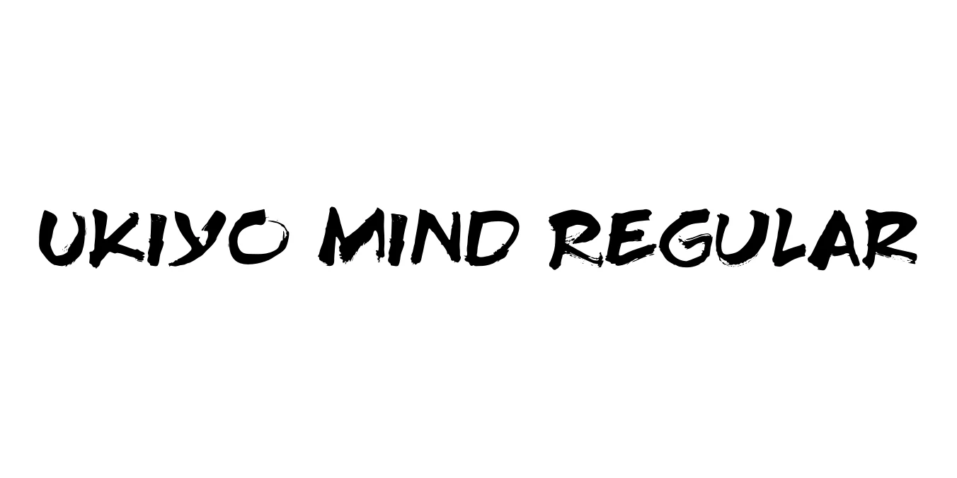 Ukiyo Mind Regular Font Preview