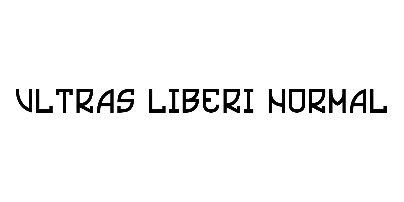 Ultras Liberi Normal Font Preview