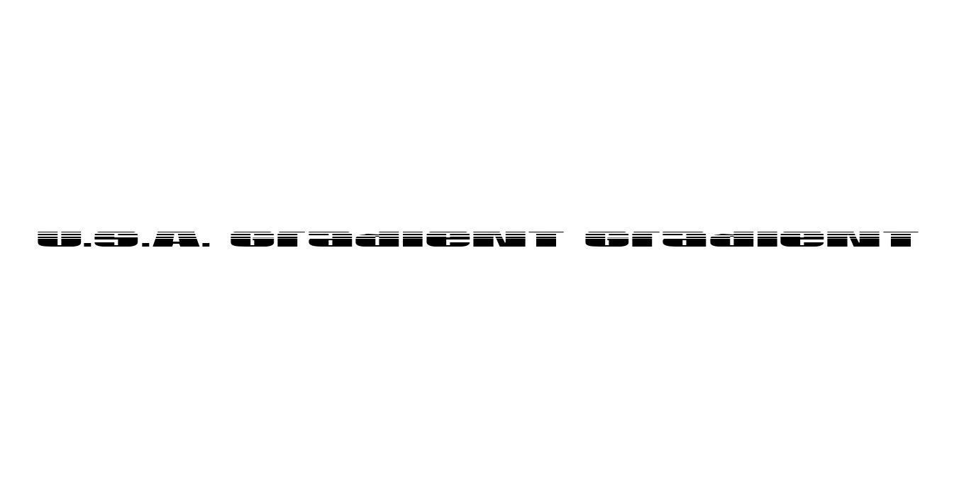 U.S.A. Gradient Gradient Font Preview