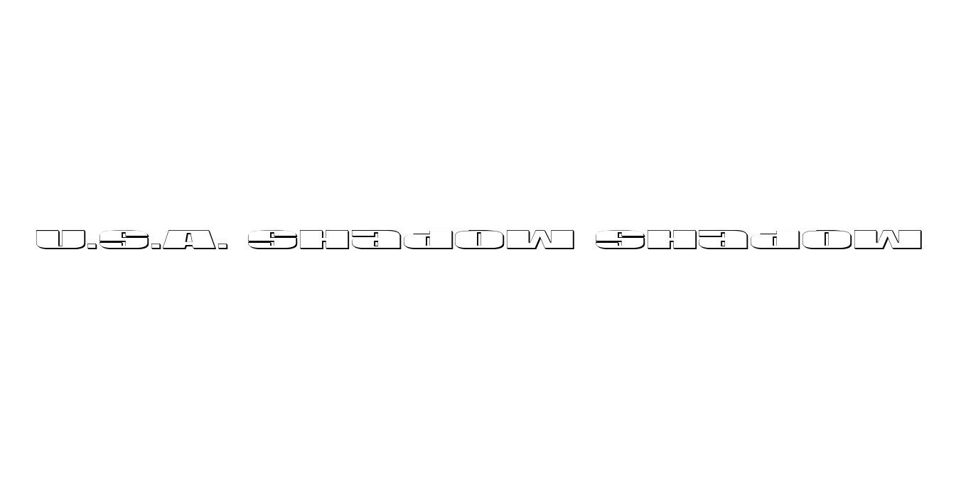 U.S.A. Shadow Shadow Font Preview